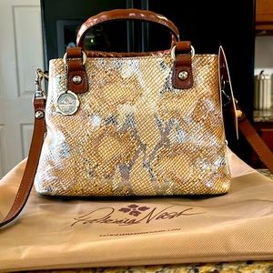 Patricia Nash 100% full grain leather mini tote